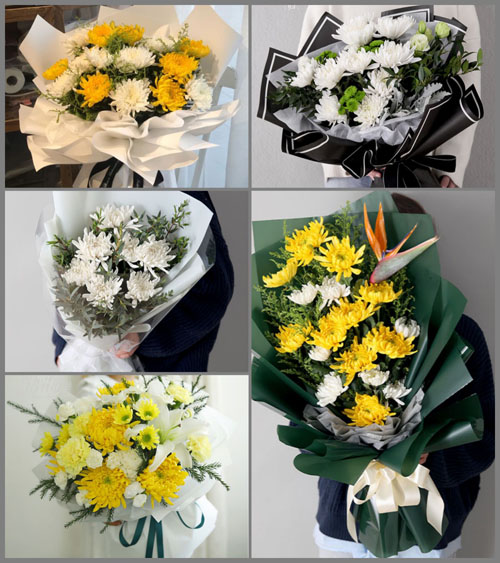 湖北咸宁市赤壁市车埠镇芙蓉村白事花束代送